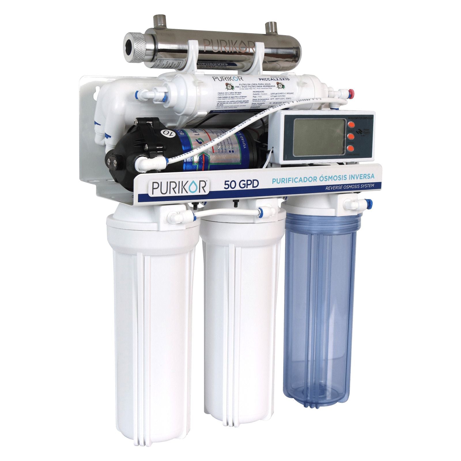 Sistema de ósmosis inversa. Modelo: PKRO50-6UVPM