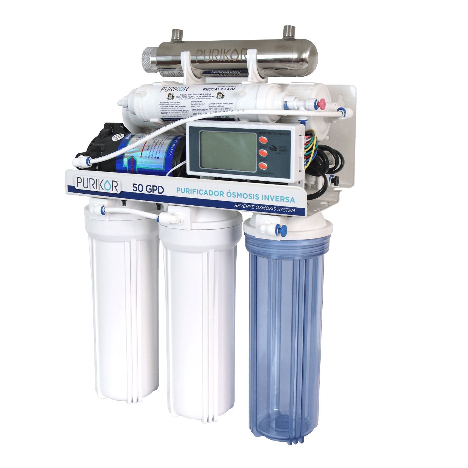 Sistema de ósmosis inversa. Modelo: PKRO50-6UVPM