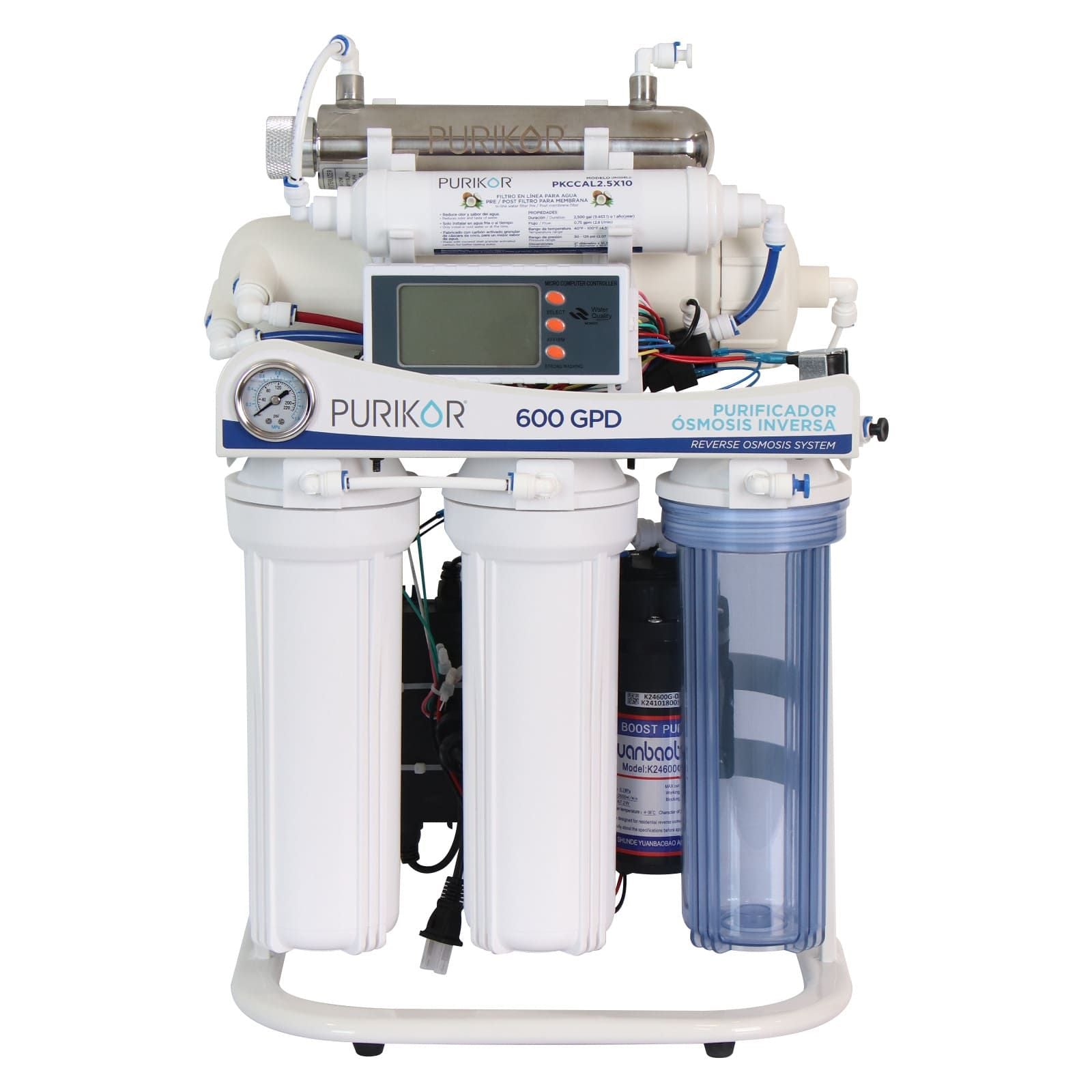 Sistema de ósmosis inversa. Modelo: PKRO600-6UVPM