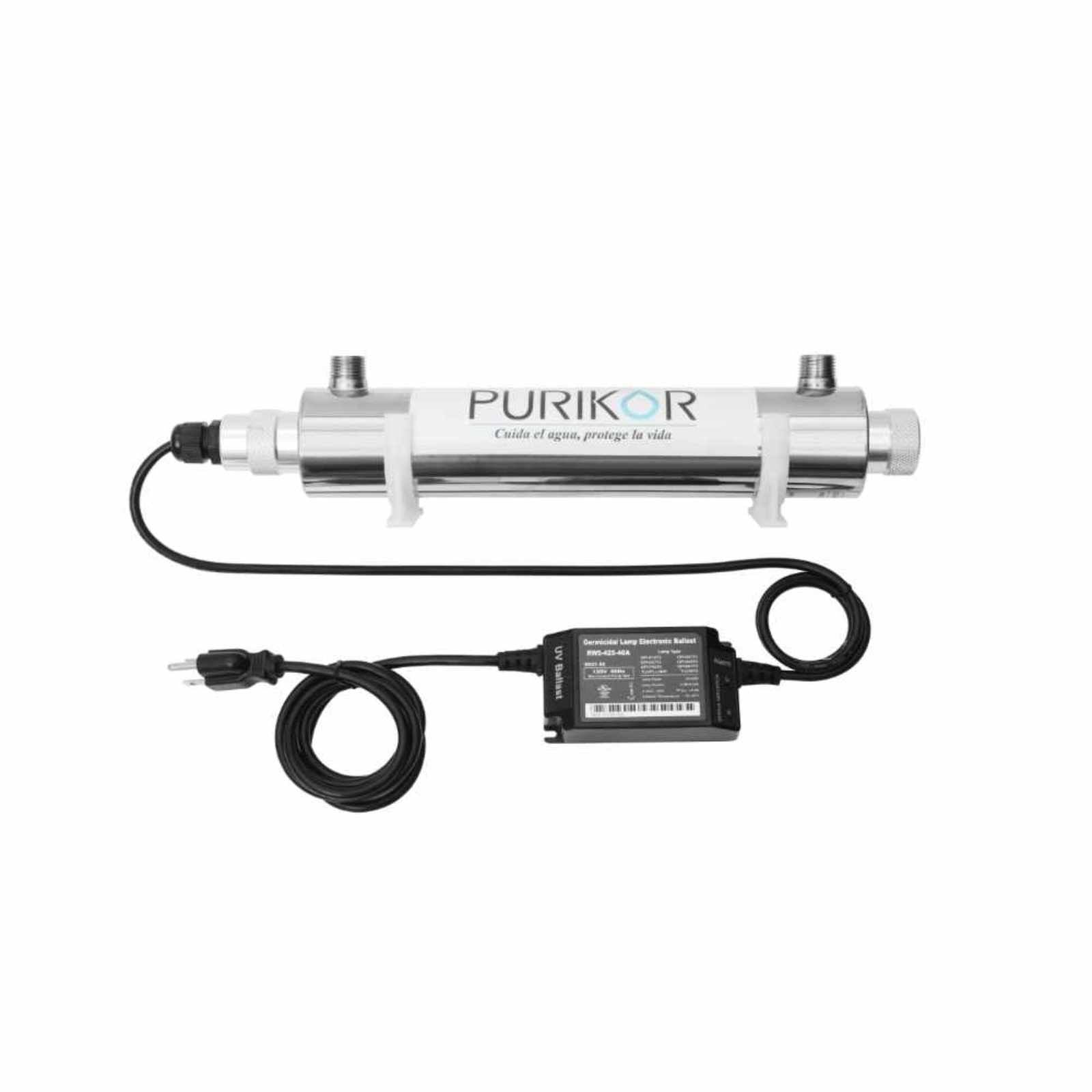 Sistema de desinfección con luz UV. Modelo: PKUV-2-AAV-PK