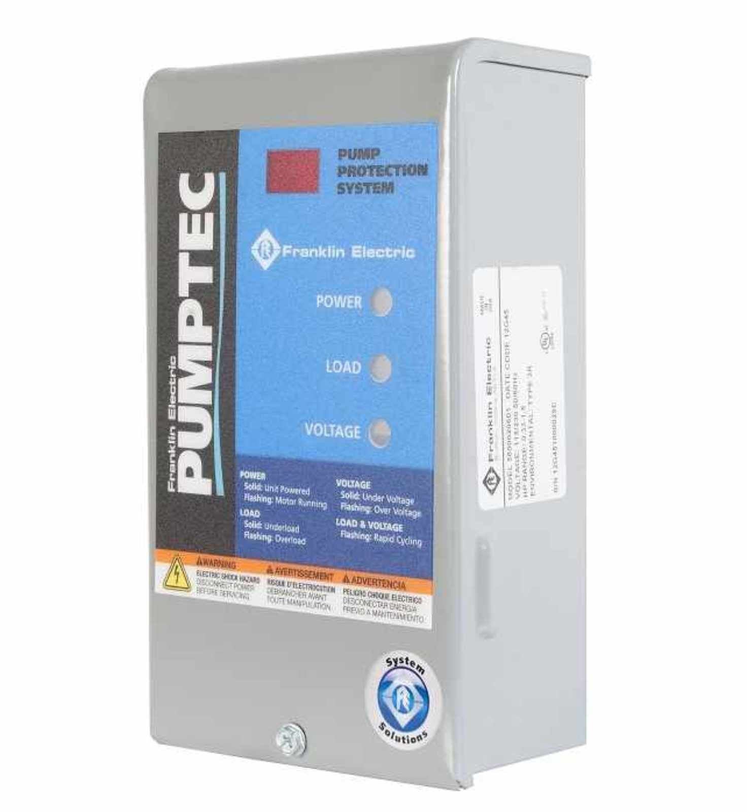 FRANKLIN ELECTRIC Modelo PUMPTEC — Protección para motores