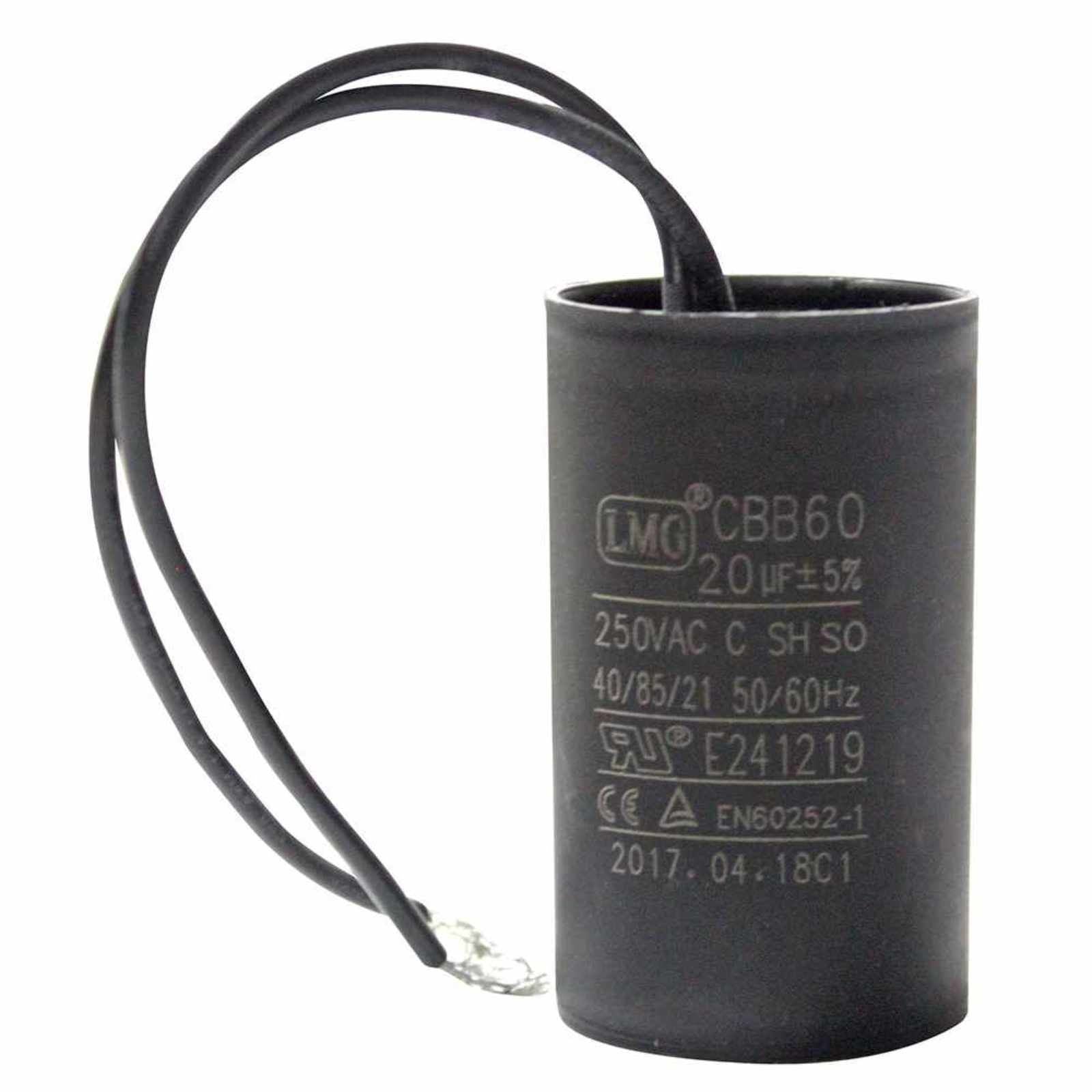 Capacitor 20MF ±5%, 250V, para la bomba AP-50X/1127. Modelo: R-AP50XCAPACIT20MF