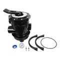 Válvula superior de 6 vías,  2", para filtros de arena en plástico para piscina, modelo FPD31T. Modelo: R-FPD31-VALV6V