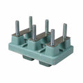 Regleta para la caja  de conexión de los motores trifásico de las series JOB2 y JOB3.5. Modelo: R-JOB REGLETA