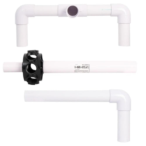 Kit colector para filtro en fibra de vidrio 40". Modelo: R-MARB-KITCOL40"L
