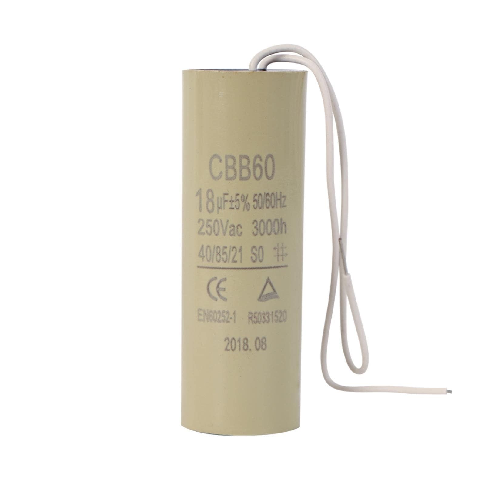 Capacitor 18uf, ±5%, 250 VAC, para presurizador individual MINI SMART. Modelo: R-MINI60/CAPACITOR