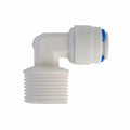 Adaptador codo tipo "L"  para ósmosis inversa de 100G y 400G (RM3/8", T1/4"). Modelo: R-PK-DCC-005A