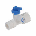Válvula de alimentación en pvc para sistemas de ULTRAFILTRACIÓN y FILTRACIÓN BÁSICA (RH1/2", RM1/2", T1/4"). Modelo: R-PKMFV-01