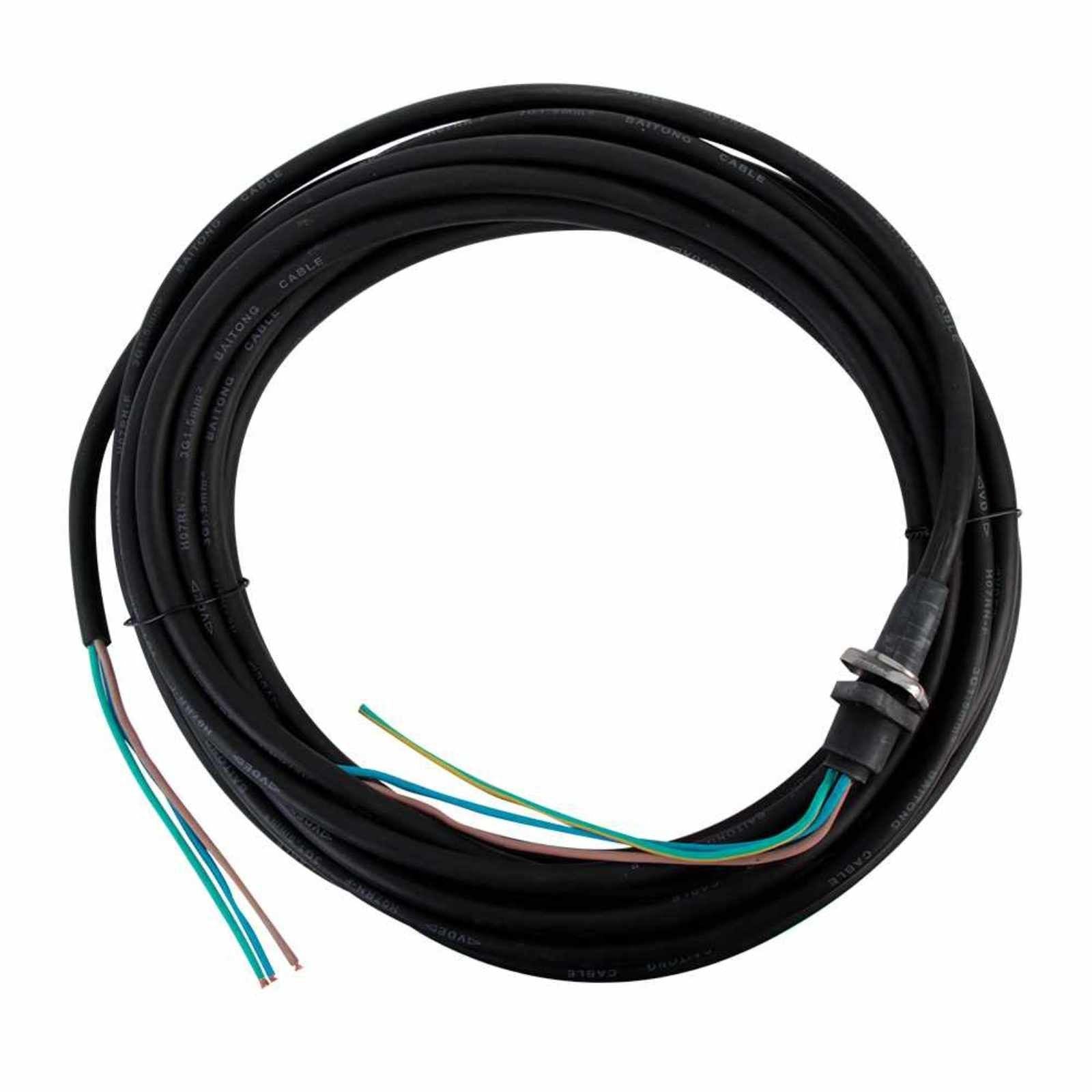 Conector con cable de 10m para la bomba ROBUSTA2.5/20. Modelo: R-ROB2.5/20-CON230