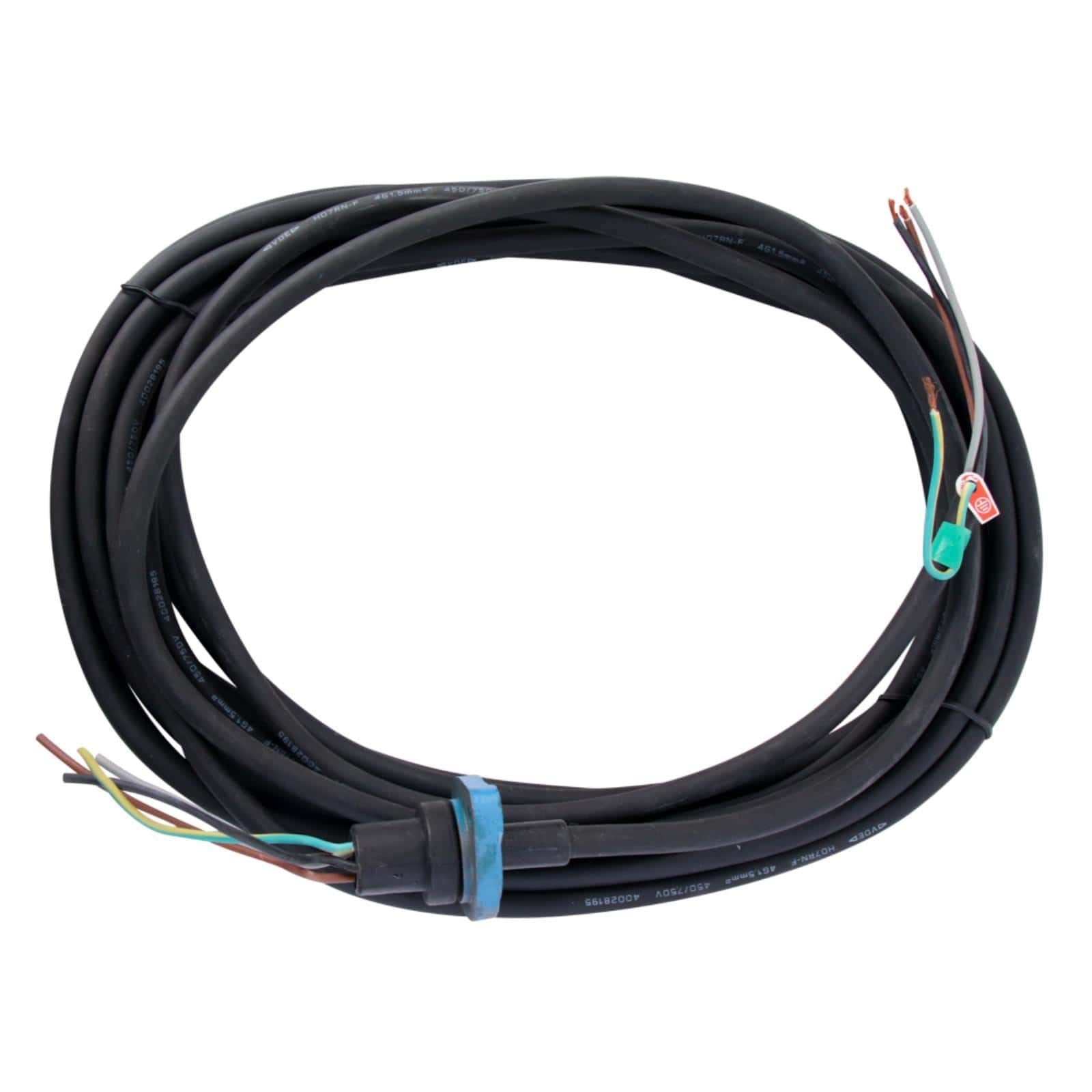 Conector con cable de 10m para motobomba sumergible de efluentes y lodos. Modelo: R-ROB2.5-3/30-CON