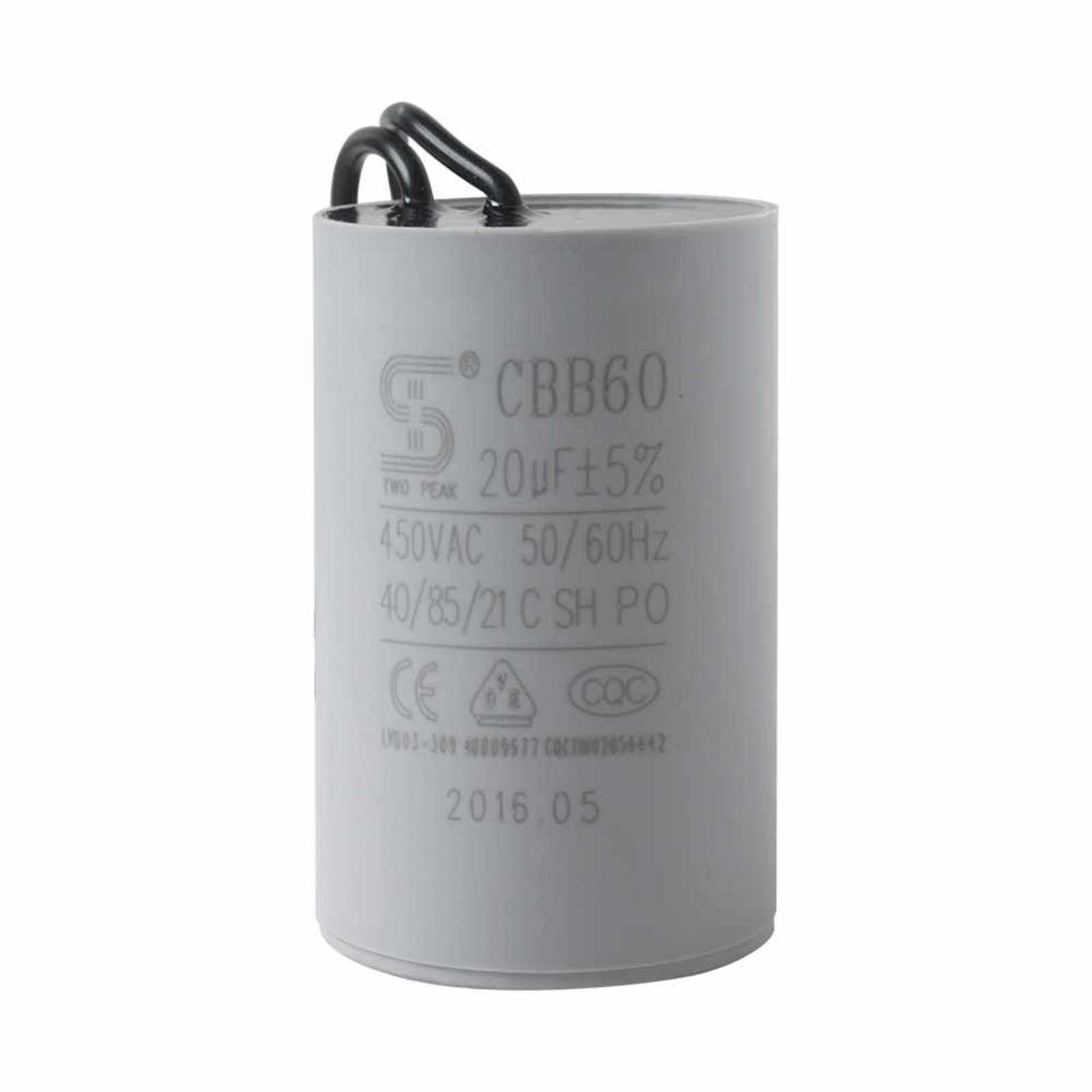 Capacitor 20MF ±5%, 450V, para la bomba ROBUSTA2/10 monofásica en 230 volts. Modelo: R-ROB2/10-CAP20UF
