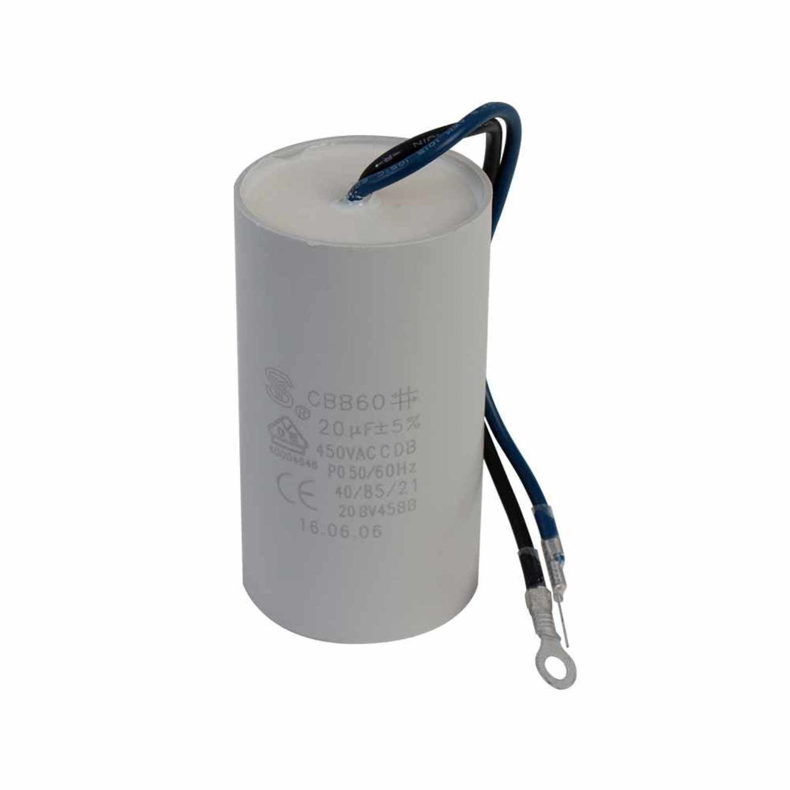 Capacitor 20MF ±5%, 450V, para la bomba SUPRA15. Modelo: R-SUPRA/CAP20MF