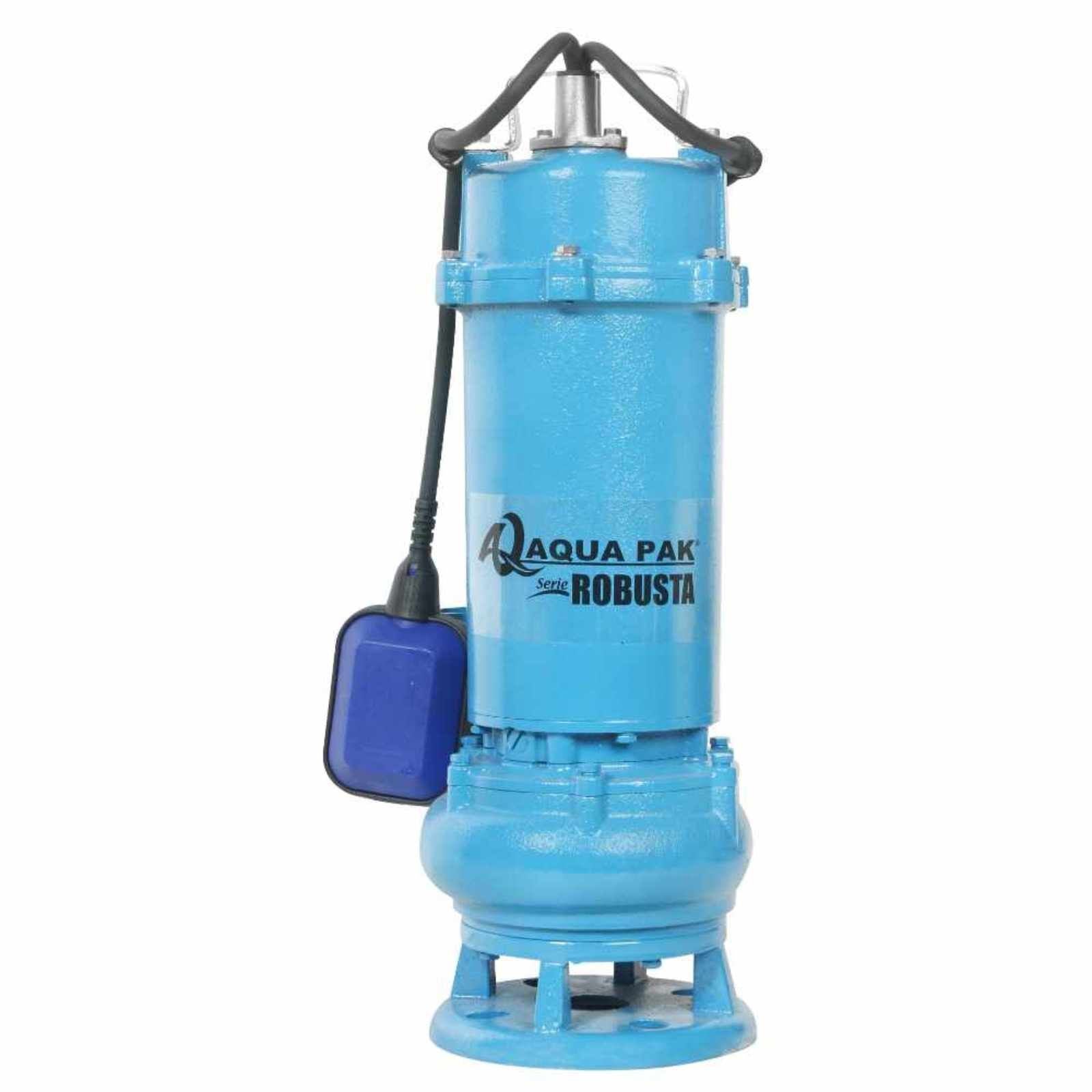 AQUA PAK Modelo ROBUSTA2.520/1230A — Motobomba sumergible para efluentes y lodos 2 HP
