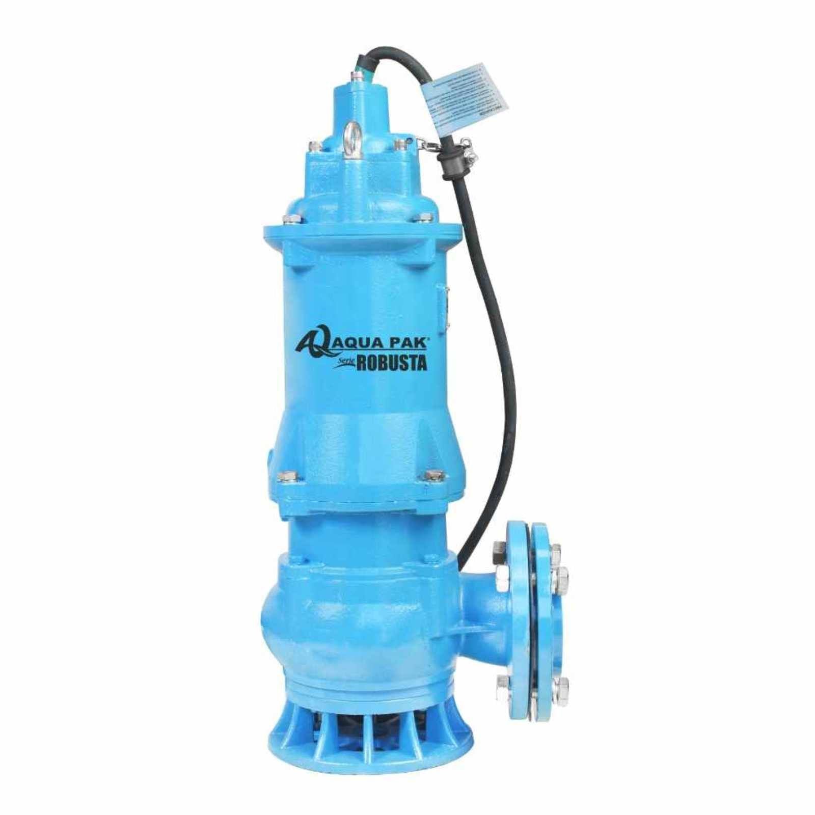 AQUA PAK Modelo ROBUSTA4/100/3230 — Motobomba sumergible para efluentes y lodos 10 HP