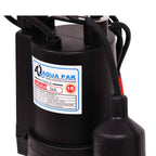 AQUA PAK Modelo SIGMA54A — Motobomba sumergible para efluentes 1/6 HP