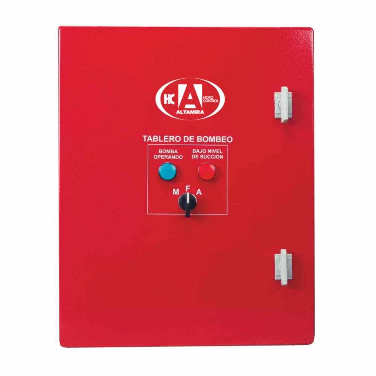 Tablero contra incendio para motor eléctrico con arranque a tensión plena. Modelo: TACI 103440E