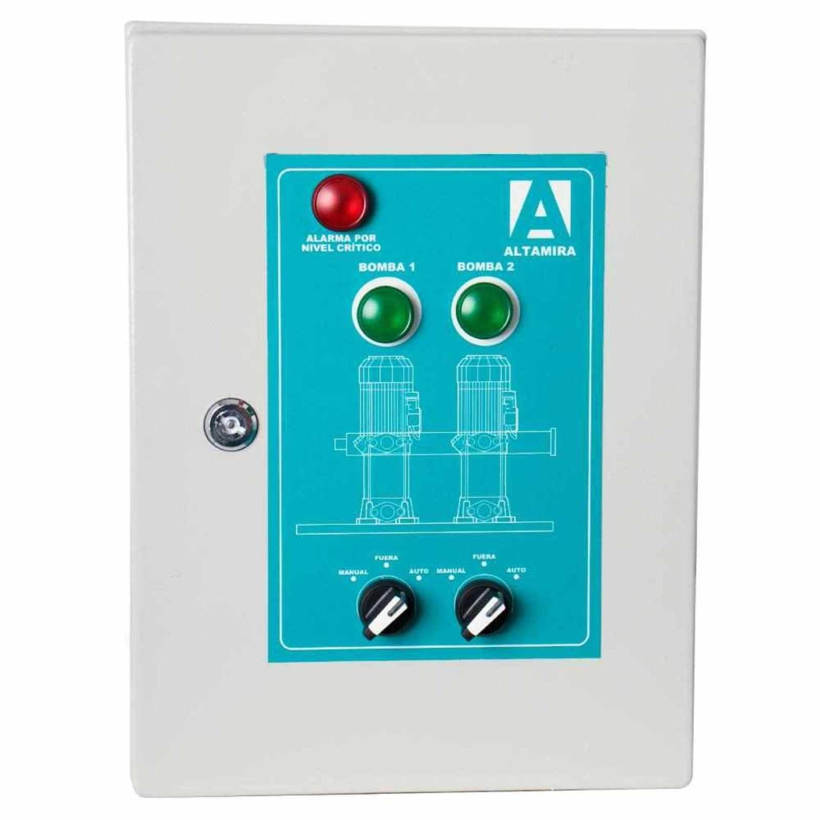 Tablero dúplex alternador-simultaneador para sistema hidroneumático. Modelo: TASA2 13220H