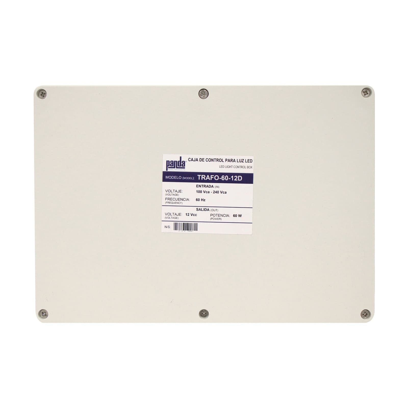 Transformador para lámpara LED. Modelo: TRAFO-60-12D