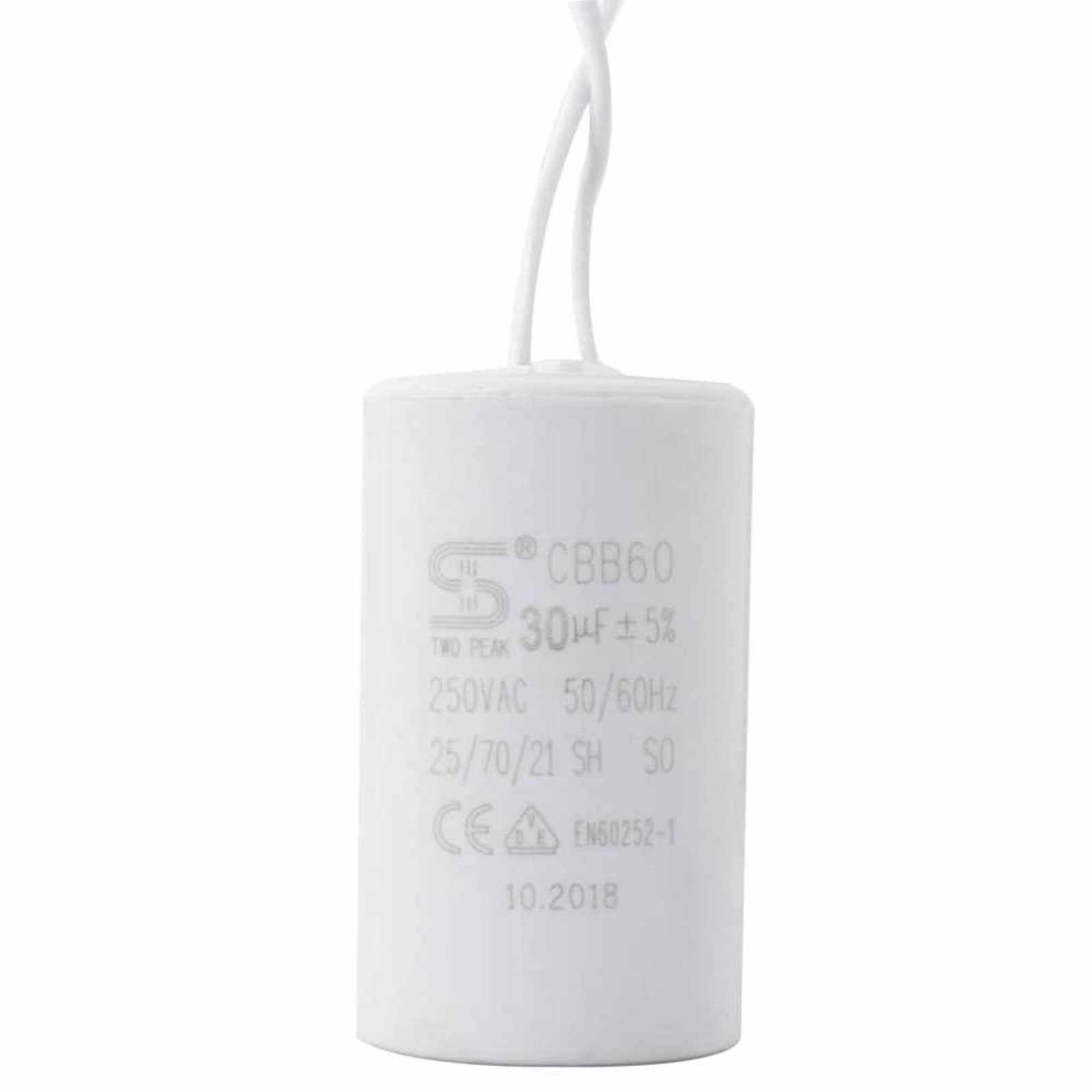 Capacitor 30MF ±5%, 250V, para las bombas VENUS10, 15. Modelo: VENUS-CAPAC30MF